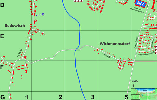 Detailkarte Ostseebad Boltenhagen mit Übersichtskarten